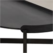 Armen Living Dua Round Modern Metal Coffee Table in Espresso/Black