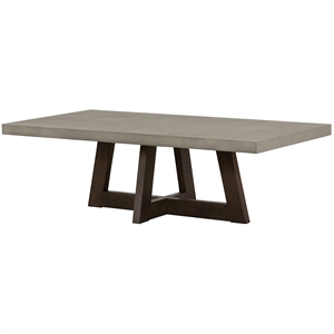 elodie grey concrete and dark grey oak rectangle coffee table