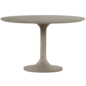 pippa concrete and metal tulip round dining table