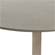Armen Living Pippa Tulip Style Stone & Metal Dining Table in Gray