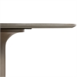 Armen Living Pippa Tulip Style Stone & Metal Dining Table in Gray