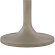Armen Living Pippa Tulip Style Stone & Metal Dining Table in Gray