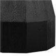 Armen Living Revival Round Contemporary Wood Dining Table in Black/Gray