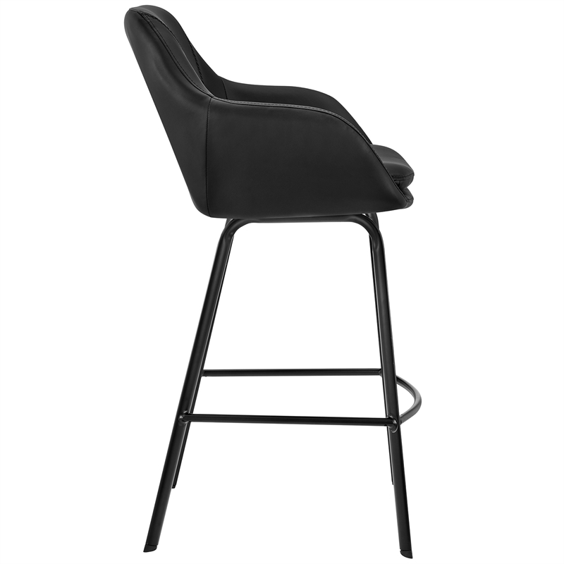 Armen Living Aura Black Faux 30