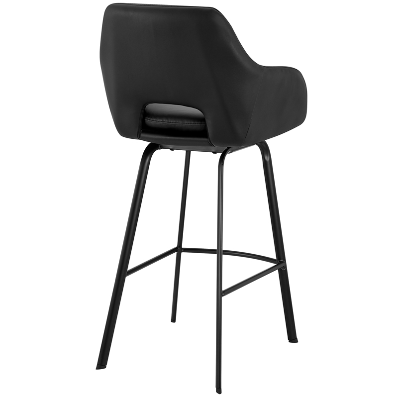 Armen Living Aura Black Faux 30