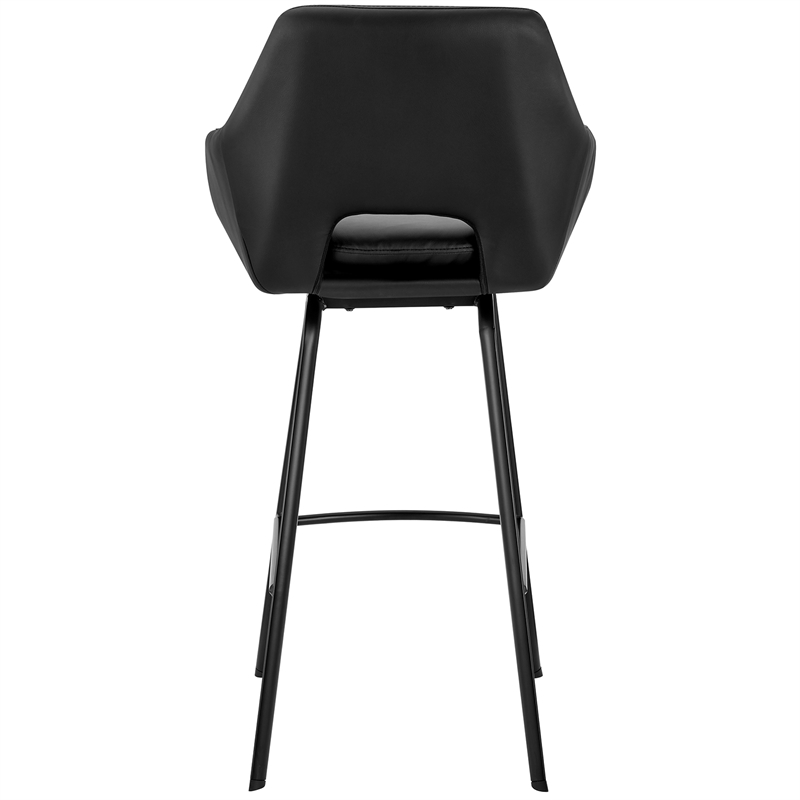 Armen Living Aura Black Faux 30