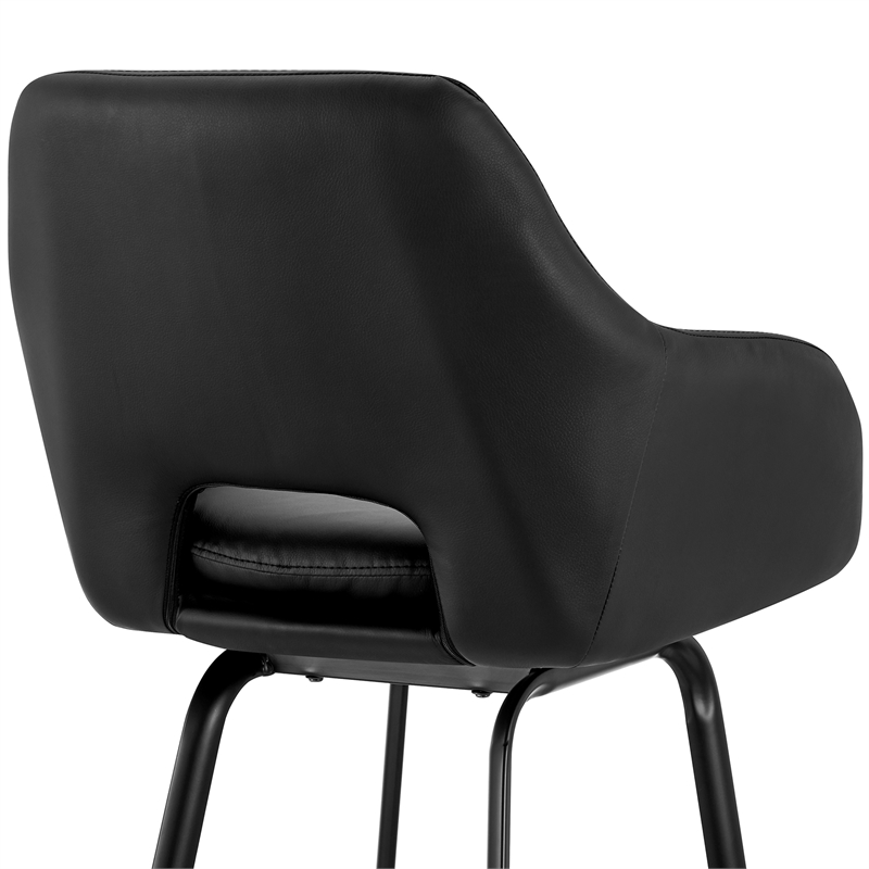 Armen Living Aura Black Faux 30