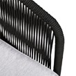 Armen Living Athos Outdoor Modern Fabric 3 Seater Sofa in Dark Brown/Gray
