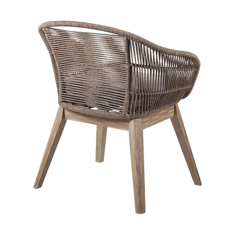 Tutti Frutti Indoor Outdoor Dining Chair in Light Eucalyptus Wood