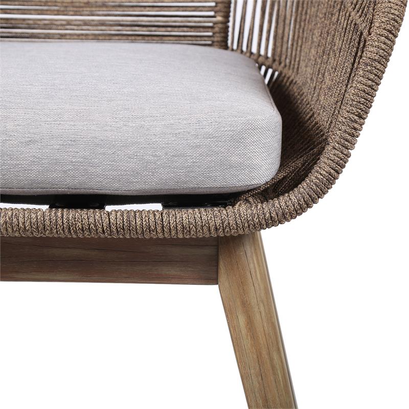 Tutti Frutti Indoor Outdoor Dining Chair in Light Eucalyptus Wood