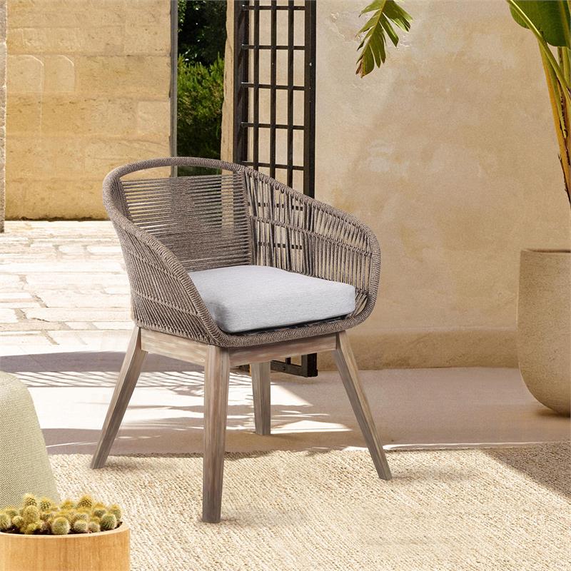 Tutti Frutti Indoor Outdoor Dining Chair in Light Eucalyptus Wood
