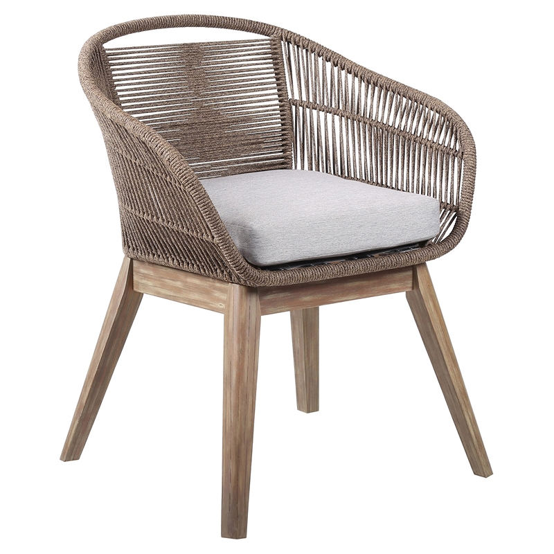 Tutti Frutti Indoor Outdoor Dining Chair in Light Eucalyptus Wood