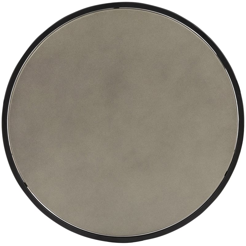 Armen Living Rina 2-Piece Metal & Concrete Nesting End Table Set in Gray/Black