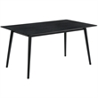 Armen Living Westmont and Azalea 5-Piece Modern Wood Dining Set in Black/Gray