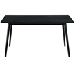 Armen Living Westmont and Azalea 5-Piece Modern Wood Dining Set in Black/Gray