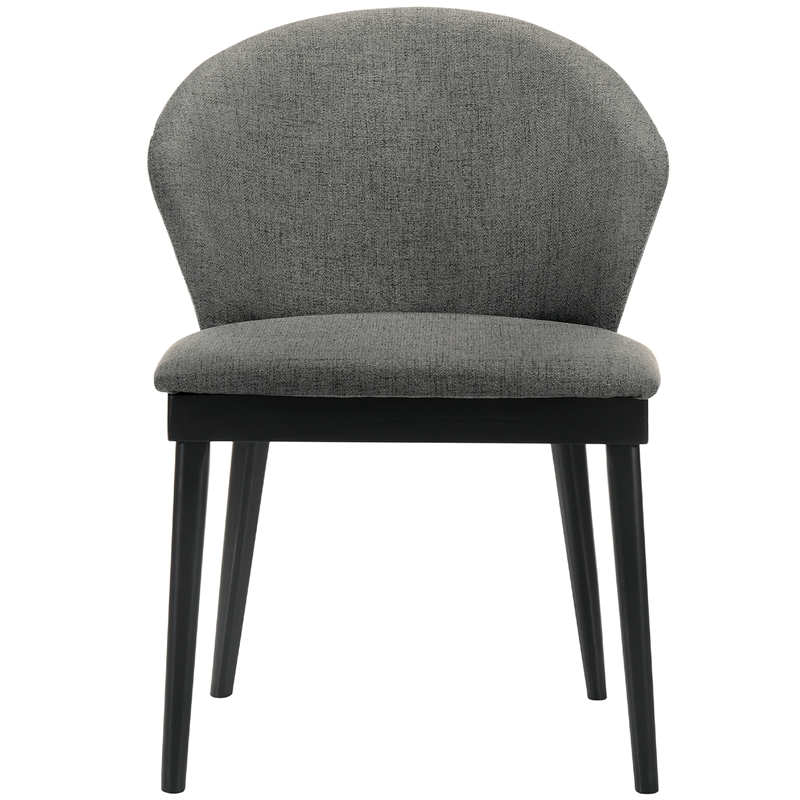 Armen Living Westmont and Juno 5-Piece Modern Wood Dining Set in Black/Charcoal