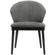 Armen Living Westmont and Juno 5-Piece Modern Wood Dining Set in Black/Charcoal