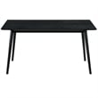 Armen Living Westmont and Juno 5-Piece Modern Wood Dining Set in Black/Charcoal