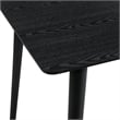 Armen Living Westmont and Juno 5-Piece Modern Wood Dining Set in Black/Charcoal