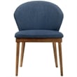 Armen Living Westmont and Juno 5-Piece Modern Wood Dining Set in Blue/Brown