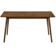 Armen Living Westmont and Juno 5-Piece Modern Wood Dining Set in Blue/Brown