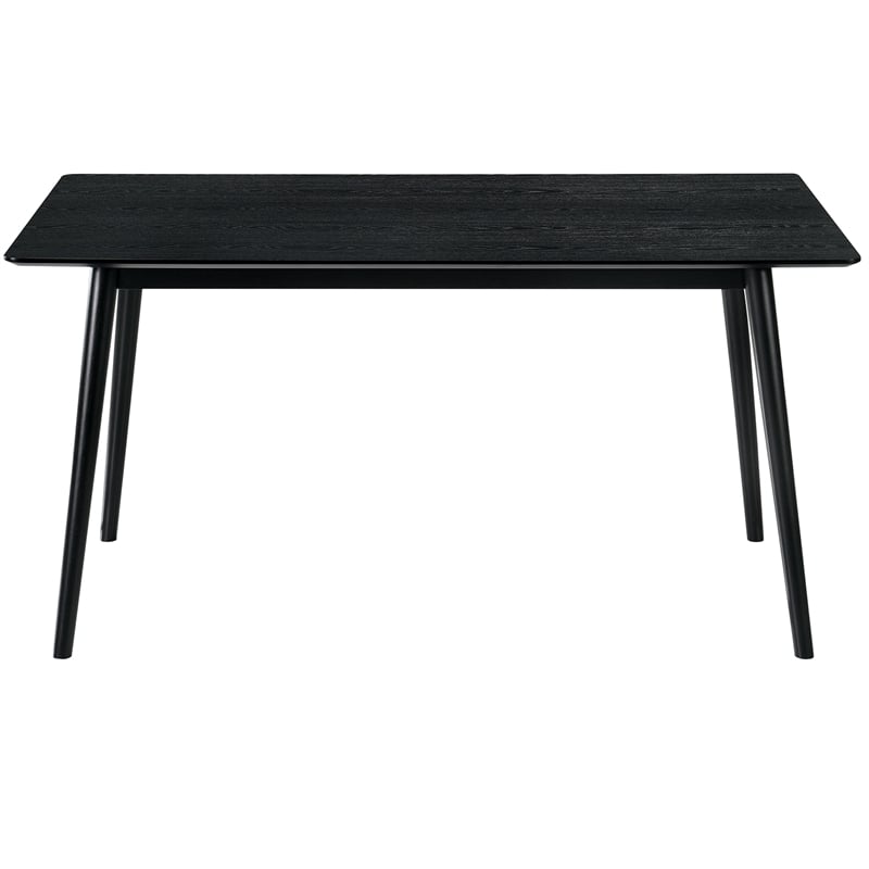 Armen Living Westmont and Renzo 5-Piece Fabric Dining Set in Gray/Black