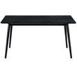 Armen Living Westmont and Renzo 5-Piece Fabric Dining Set in Gray/Black