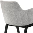 Armen Living Westmont and Renzo 5-Piece Fabric Dining Set in Gray/Black