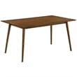 Armen Living Westmont and Renzo 5-Piece Modern Wood Dining Set in Blue/Brown
