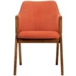 Armen Living Westmont and Renzo 5-Piece Modern Wood Dining Set in Orange/Brown