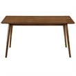 Armen Living Westmont and Renzo 5-Piece Modern Wood Dining Set in Orange/Brown