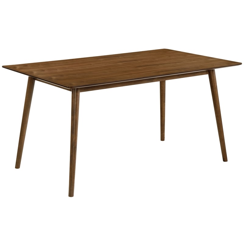 Armen Living Westmont and Renzo 5-Piece Modern Wood Dining Set in Orange/Brown