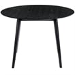Armen Living Arcadia Round Contemporary Wood Dining Table in Black