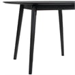 Armen Living Arcadia Round Contemporary Wood Dining Table in Black