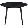 Armen Living Arcadia and Azalea 5-Piece Round Wood Dining Set in Black/Gray