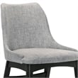 Armen Living Arcadia and Azalea 5-Piece Round Wood Dining Set in Black/Gray