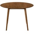 Armen Living Arcadia and Azalea 5-Piece Round Wood Dining Set in Charcoal/Brown