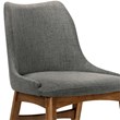 Armen Living Arcadia and Azalea 5-Piece Round Wood Dining Set in Charcoal/Brown