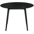 Armen Living Arcadia and Juno Round Wood 5-Piece Dining Set in Charcoal/Black