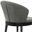 Armen Living Arcadia and Juno Round Wood 5-Piece Dining Set in Charcoal/Black
