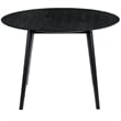 Armen Living Arcadia and Renzo Round 5-Piece Wood Dining Set in Gray/Black