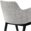 Armen Living Arcadia and Renzo Round 5-Piece Wood Dining Set in Gray/Black