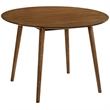Armen Living Arcadia and Renzo Round 5-Piece Wood Dining Set in Blue/Brown