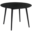Armen Living Arcadia and Talulah Round Wood 5-Piece Dining Set in Gray/Black