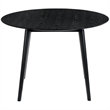 Armen Living Arcadia and Talulah Round Wood 5-Piece Dining Set in Gray/Black