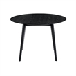 Armen Living Arcadia and Azalea 5-Piece Modern Metal Dining Set in Black/Gray