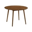 Armen Living Arcadia and Azalea 5-Piece Modern Metal Dining Set in Walnut/Gray