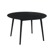 Armen Living Arcadia and Juno 5-Piece Modern Fabric Dining Set in Charcoal/Black