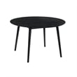 Armen Living Arcadia and Juno 5-Piece Modern Fabric Dining Set in Charcoal/Black