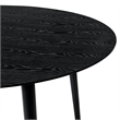 Armen Living Arcadia and Renzo 5-Piece Fabric Dining Set in Gray/Black